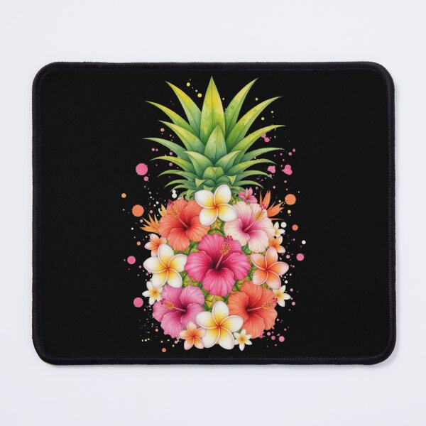 Item preview, Pineapple Flowers Women Aloha Hawaii Vintage Floral designed and sold by CF_VintageDesign.