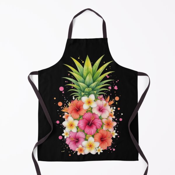 Item preview, Pineapple Flowers Women Aloha Hawaii Vintage Floral designed and sold by CF_VintageDesign.