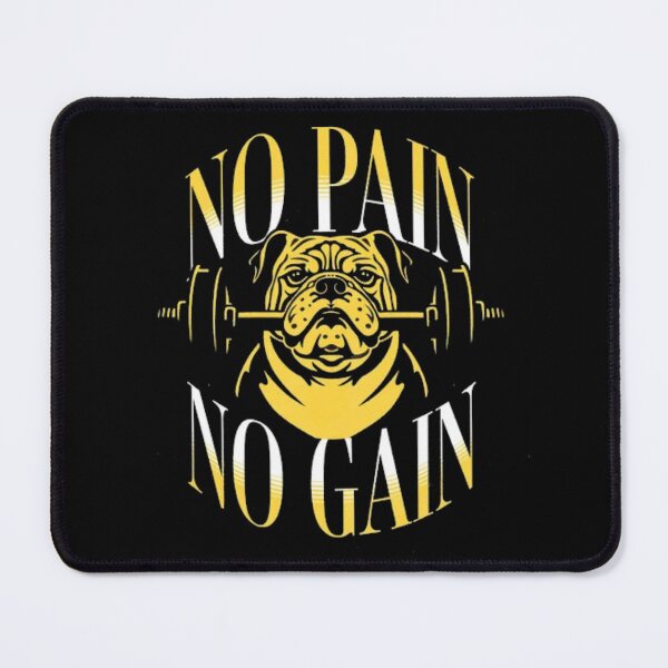 Item preview, No Pain No Gain Gym Bulldog - Heavy Weightlifting Fitness Dog designed and sold by GenZFashion000.