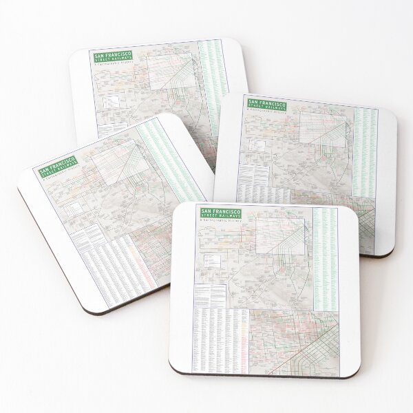 Item preview, San Francisco Street Railways - A Cartographic History designed and sold by trainsandtrams.