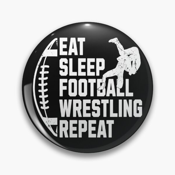 Item preview, Eat sleep football and wrestling designed and sold by LillyDalgarno.
