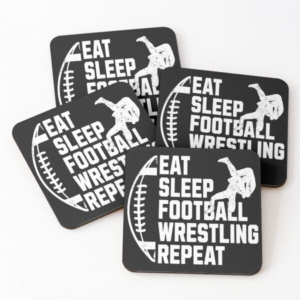 Item preview, Eat sleep football and wrestling designed and sold by LillyDalgarno.