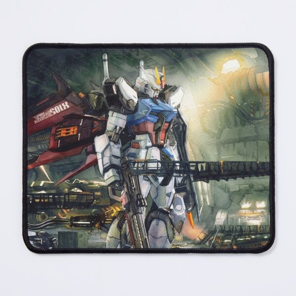 Item preview, watercolour gundam art GAT X105 AQM E X01 Aile Strike Gundam seed kira yamato hangar maintenance designed and sold by sabartgunpla.