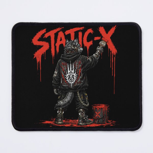 Item preview, Static-X Evil Wolf Industrial Metal Graffiti designed and sold by ZHISUART.