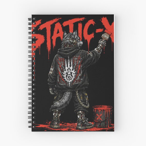 Item preview, Static-X Evil Wolf Industrial Metal Graffiti designed and sold by ZHISUART.