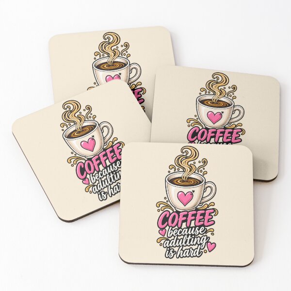 Item preview, Coffee Because Adulting Is Hard designed and sold by FABIOLA1970.