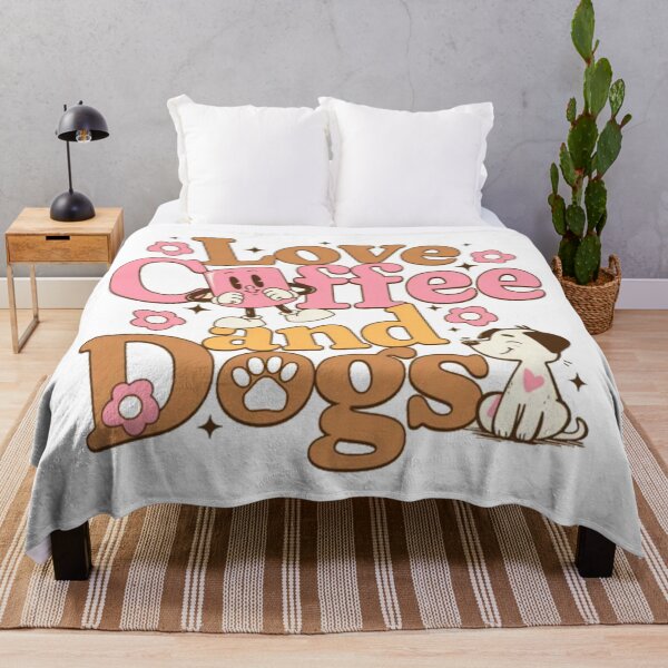 Item preview, Love Coffee And Dogs - Retro Vintage Mascot Dog Lover designed and sold by GenZFashion000.