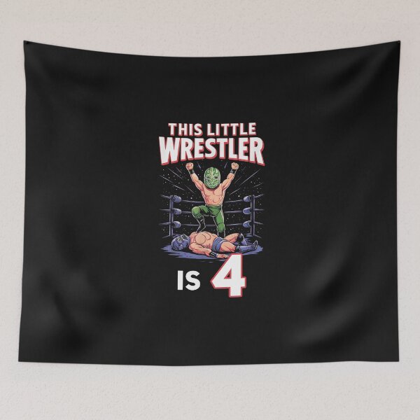 Item preview, 4th Wrestling Birthday Party This Little Wrestler Is 4 designed and sold by LillyDalgarno.