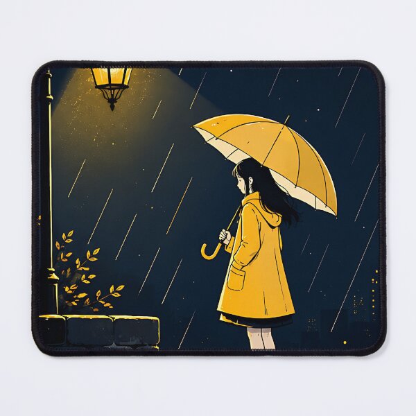 Item preview, Girl Standing Under Streetlight in Rain designed and sold by Jaideep Walia.