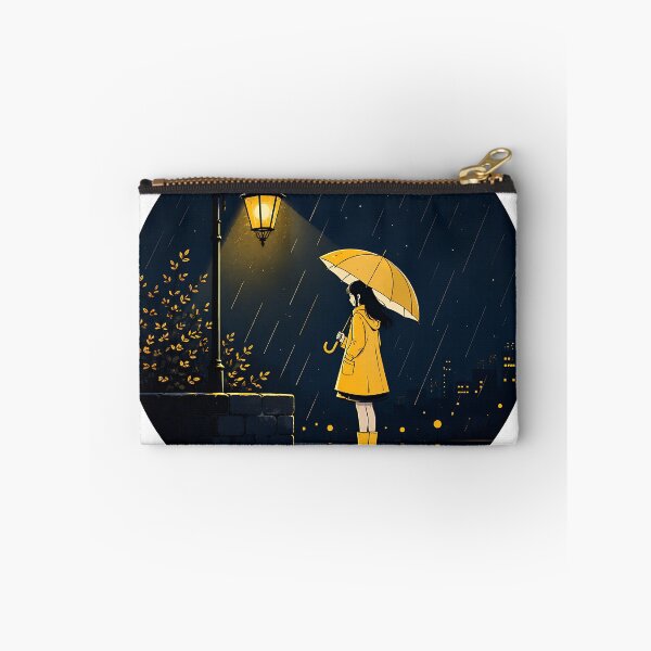 Item preview, Girl Standing Under Streetlight in Rain designed and sold by Jaideep Walia.