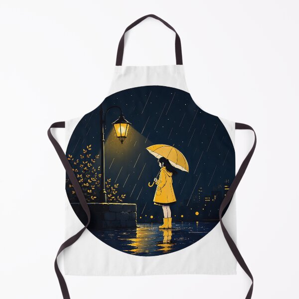 Item preview, Girl Standing Under Streetlight in Rain designed and sold by Jaideep Walia.