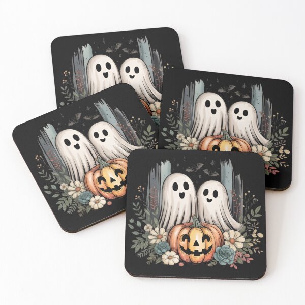 Item preview, Cute Ghosts Halloween Pumpkin Floral Spooky  designed and sold by Zizo-DR44.