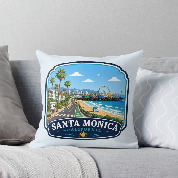 Item preview, Santa Monica, California - Pier, Beach & Pacific Coast Highway designed and sold by Myra365Art.