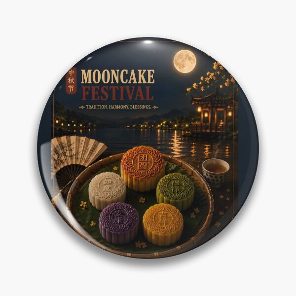 Item preview, Mid Autumn Festival Mooncake Wall Art designed and sold by Easternpantry.