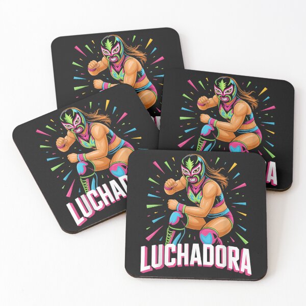 Artikelvorschau, Luchadora Lucha Libre maskiert mexikanisches Wrestling entworfen und verkauft von LillyDalgarno.