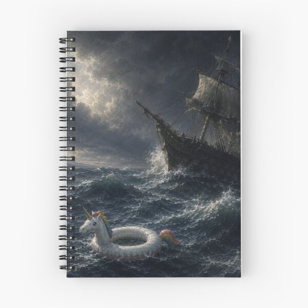 Item preview, Lost at Sea – Unicorn Pool Float in a Storm designed and sold by Pop Pantheon & Trim Team.