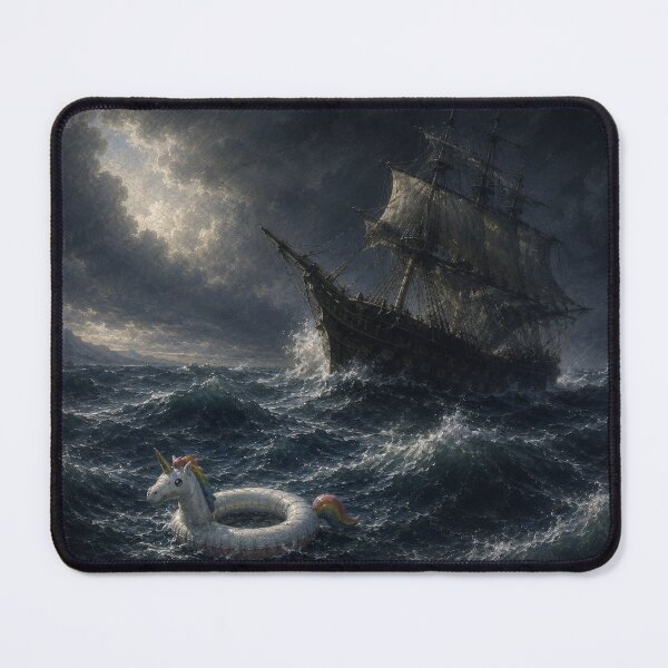 Item preview, Lost at Sea – Unicorn Pool Float in a Storm designed and sold by Pop Pantheon & Trim Team.