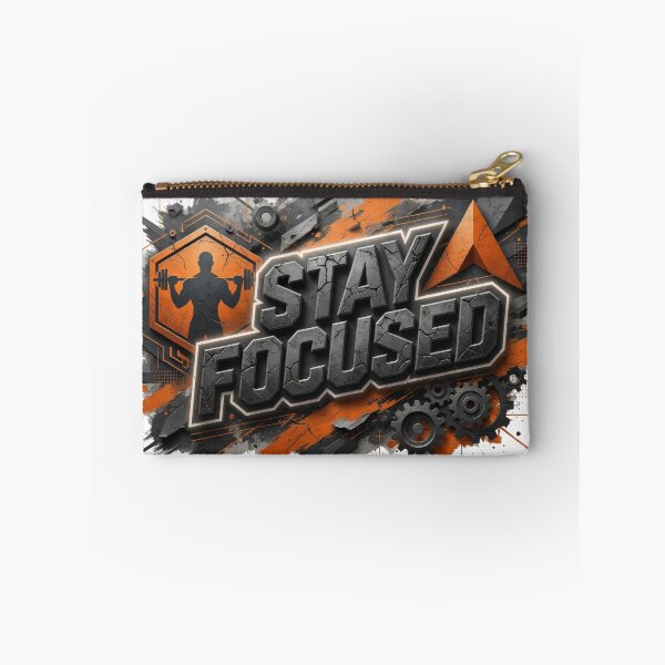 Item preview, Dynamic STAY FOCUSED 3D Text Art designed and sold by dazzlemakers.