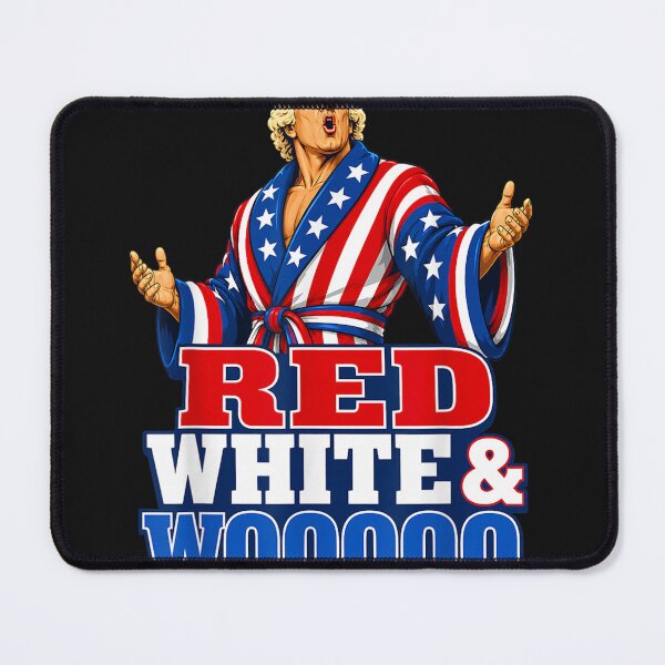 Item preview, Red White and Wooooo 4th of July Patriotic Funny Wrestling designed and sold by LillyDalgarno.