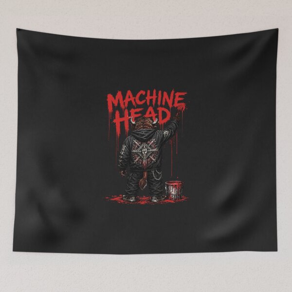 Item preview, Machine Head Minotaur Heavy Metal Graffiti designed and sold by ZHISUART.