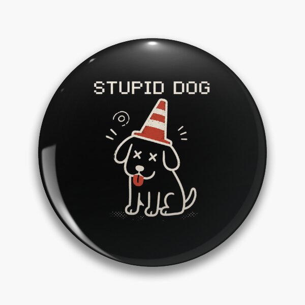 Item preview, Funny Pixel Black Stupid Dog designed and sold by alanconne.
