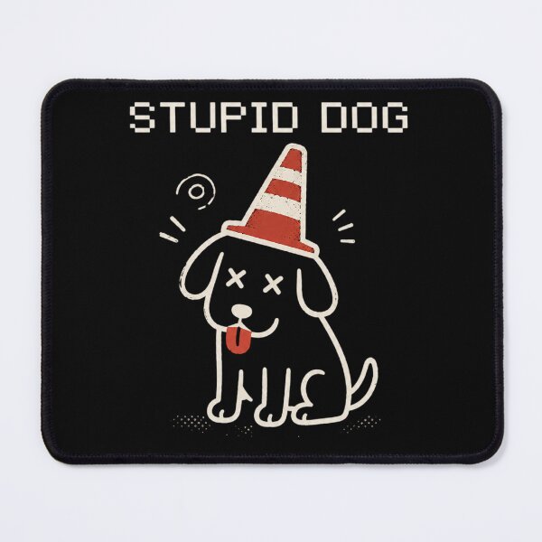 Item preview, Funny Pixel Black Stupid Dog designed and sold by alanconne.