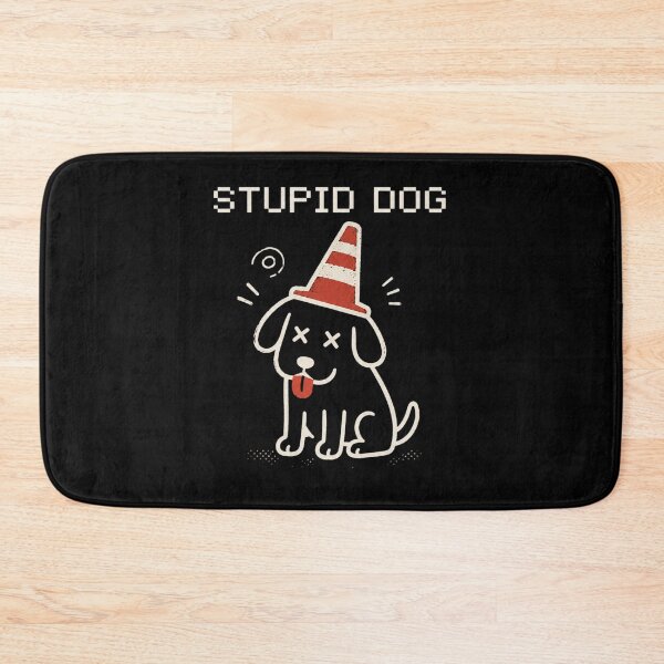 Item preview, Funny Pixel Black Stupid Dog designed and sold by alanconne.