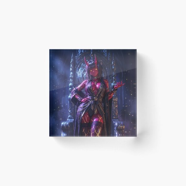 Item preview, Red Demon Queen Succubus Blue Magic designed and sold by GalleryBrisArt.