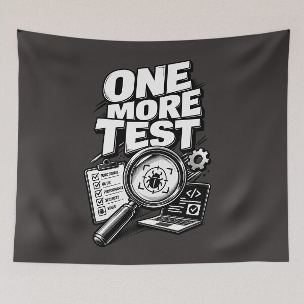 Item preview, One More Test - Funny Software Engineer QA Tester Coding Design designed and sold by NONAHEMA.