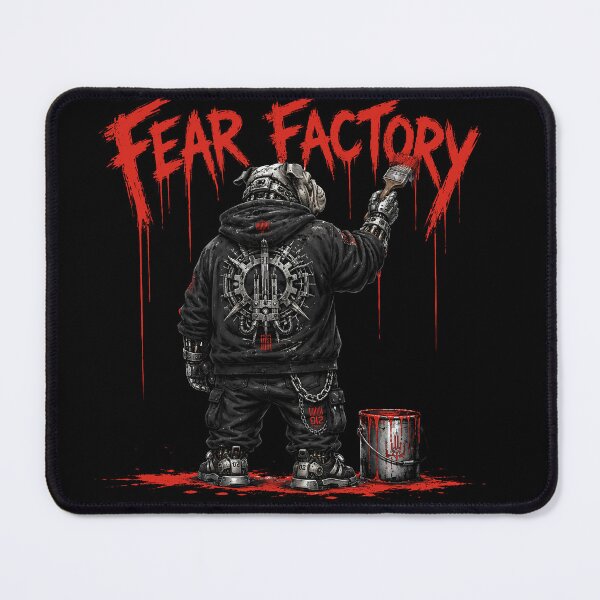 Item preview, Fear Factory Bulldog Industrial Metal Mural designed and sold by ZHISUART.