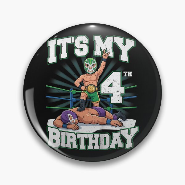 Item preview, It's My 4th Wrestling Birthday Party Wrestler 4 Year Old Boy designed and sold by LillyDalgarno.