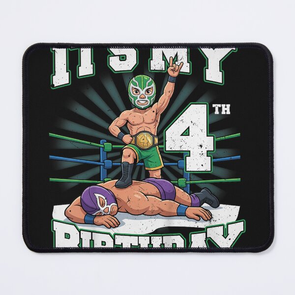 Item preview, It's My 4th Wrestling Birthday Party Wrestler 4 Year Old Boy designed and sold by LillyDalgarno.