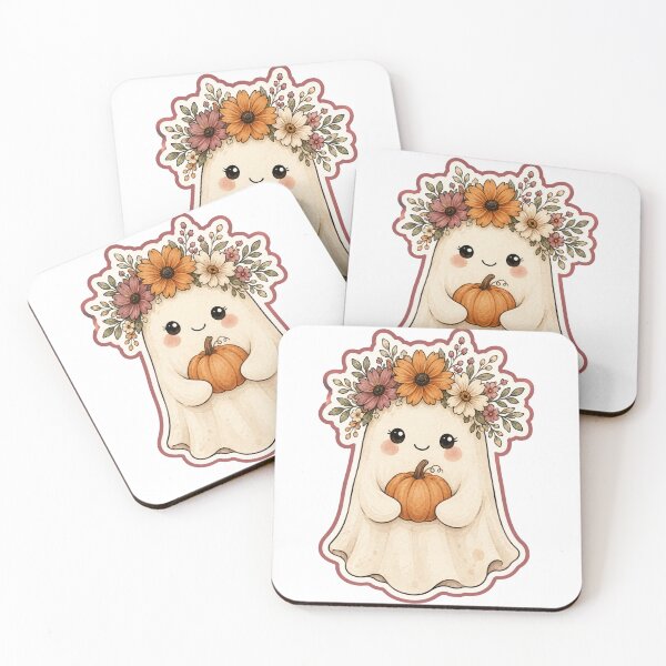 Item preview, Cute Ghost Flower Crown Pastel Halloween designed and sold by DreamelleStudio.