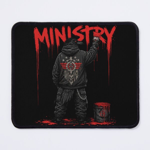 Item preview, Ministry Raven Gothic Industrial Graffiti Art designed and sold by ZHISUART.