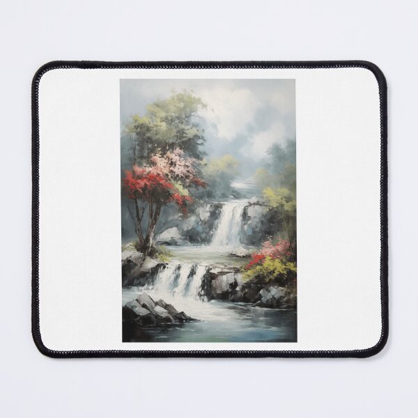 Item preview, Cascading Waterfall in Autumn Forest designed and sold by zabuzabumarta.