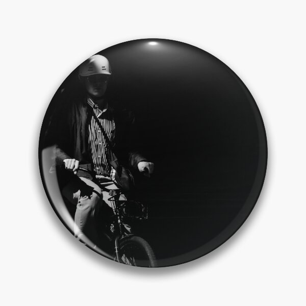 Item preview, Chiaroscuro Cyclist: Dramatic Black and White Street Photography designed and sold by Letalprema.