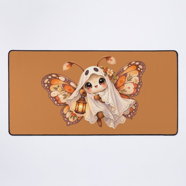 Item preview, Cottagecore Ghost Butterfly Watercolor Art – Whimsical Halloween Botanical Print designed and sold by MagicMakerPh.