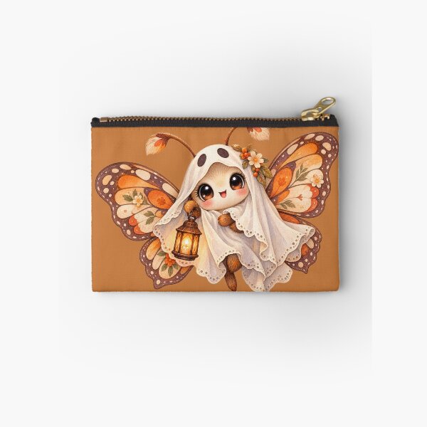 Item preview, Cottagecore Ghost Butterfly Watercolor Art – Whimsical Halloween Botanical Print designed and sold by MagicMakerPh.