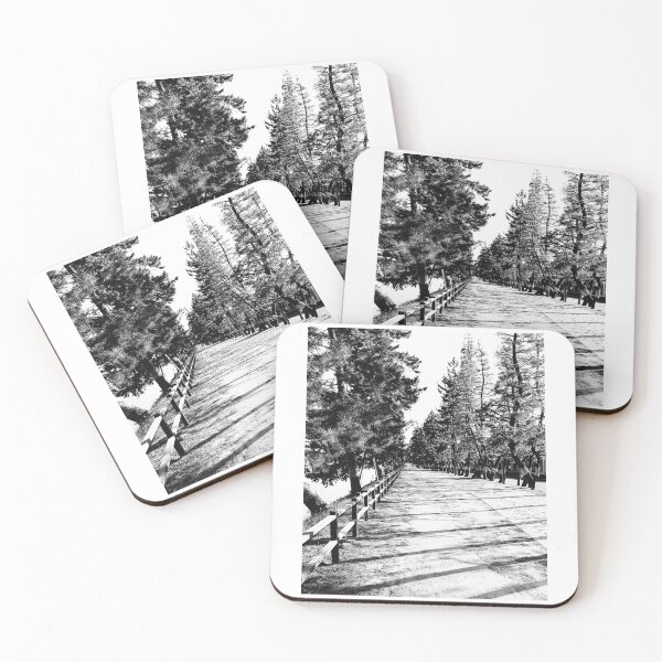 Item preview, Minimalist Monochrome Tree Lined Path Fine Art Photography designed and sold by studio-koichiro.