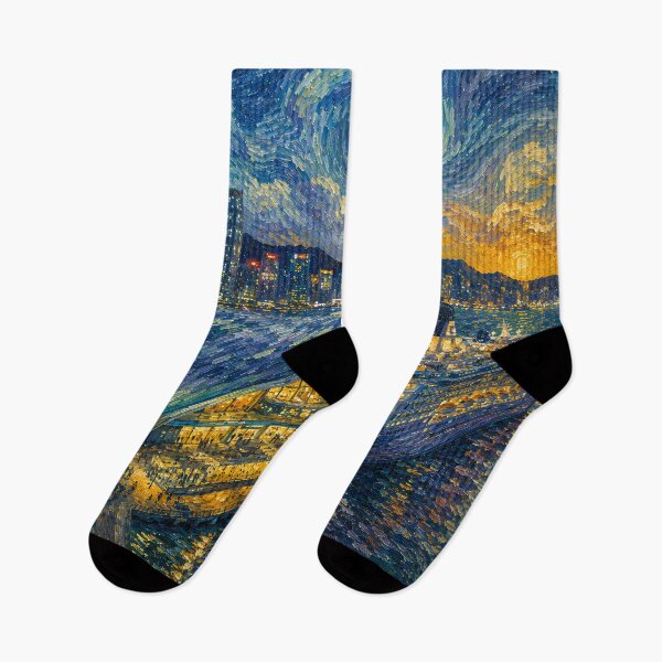 Item preview, Kai Tak Cruise Terminal - Van Gogh's Dream Travels (Impressionist Art) designed and sold by ianm1028.