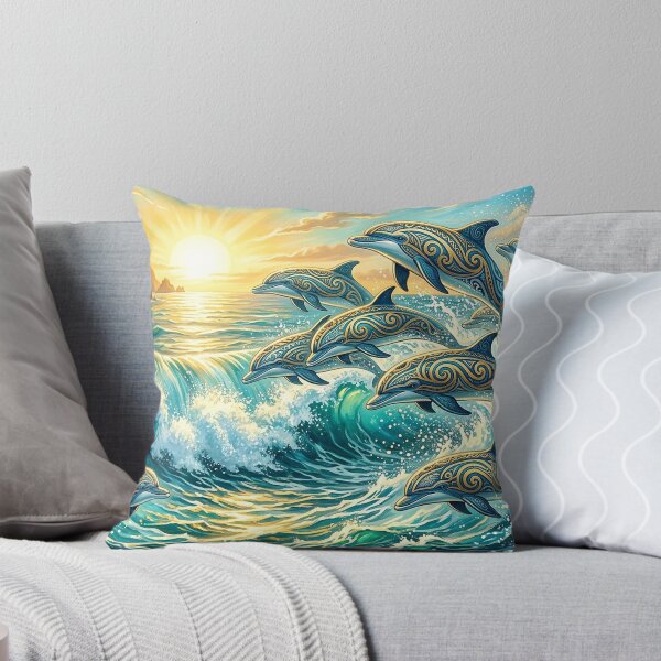 Item preview, Golden Frenzy — Dance of the Dolphins in the Sun designed and sold by Hawaii26.