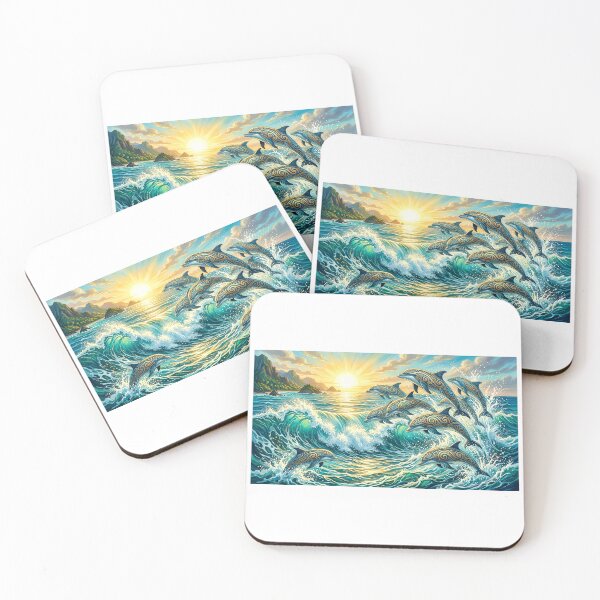 Item preview, Golden Frenzy — Dance of the Dolphins in the Sun designed and sold by Hawaii26.