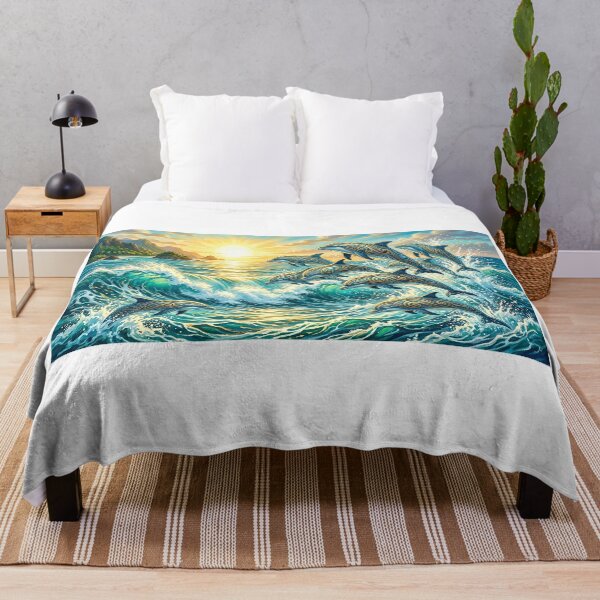 Item preview, Golden Frenzy — Dance of the Dolphins in the Sun designed and sold by Hawaii26.