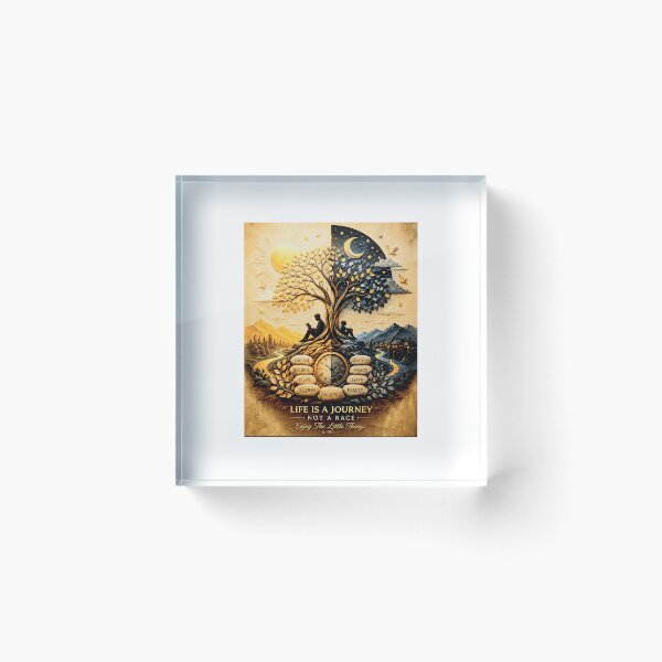 Item preview, The Balance of Life Wall Art – Inspirational Tree of Life Home Decor designed and sold by Cutecatties.