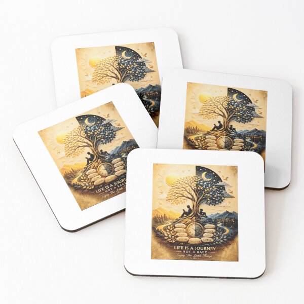 Item preview, The Balance of Life Wall Art – Inspirational Tree of Life Home Decor designed and sold by Cutecatties.
