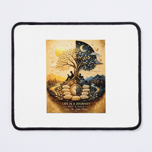 Item preview, The Balance of Life Wall Art – Inspirational Tree of Life Home Decor designed and sold by Cutecatties.