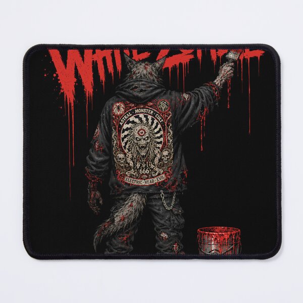 Item preview, White Zombie Werewolf Horror Rock Graffiti designed and sold by ZHISUART.