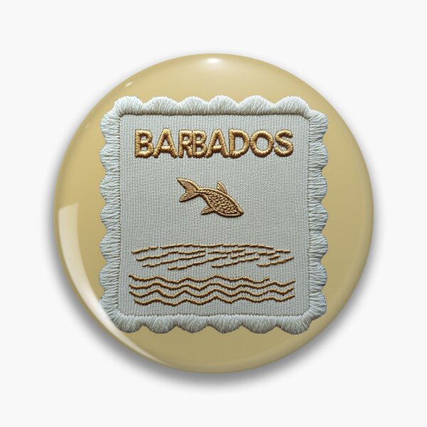 Item preview, Barbados Travel Patch Flying Fish Embroidered designed and sold by tiigerdad.