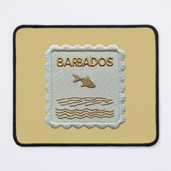 Item preview, Barbados Travel Patch Flying Fish Embroidered designed and sold by tiigerdad.