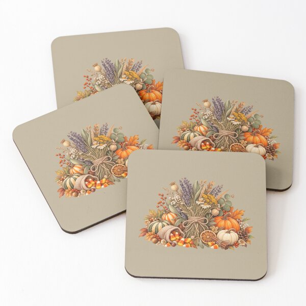 Item preview, Cottagecore Dried Herbs & Candy Corn Watercolor Art – Cozy Autumn Print designed and sold by MagicMakerPh.